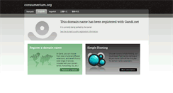 Desktop Screenshot of consumerium.org